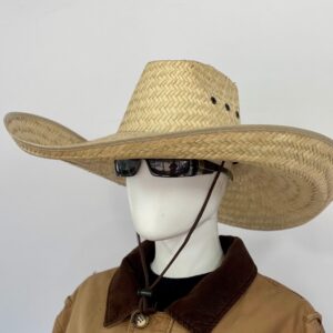 Grande Mega Ranchero Straw Hat, NATURAL Brim size about 7.50” in. inside circumference about 23.25” in. overall hat size about 23.5”x22” in